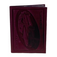 На фото 1 - Обложка для автодокументов из натуральной кожи, цвет фиолетовый На фото 1 - Обложка для автодокументов из натуральной кожи, цвет фиолетовый